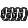 Msksjer 4 pezzi Bracciale Compatibile con Xiaomi Smart Band 8 Active/Redmi Smart Band 2 per le Donne Uomini, Sport Silicone Watch Sostituzione Cinturino di Ricambio per Xiaomi Mi Band 8 Active