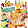 SEMKOTREE Cucina Giocattolo per Bambini, Accessori Cucina Bambini Set Cucina Bambini, Giochi di Ruolo da Cuoco Utensili Cucina Bambini con Cibo Giocattolo Piatti Bambini Cestino Pic Nic Bambini