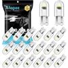 Alopee Lampadine LED W5W T10 194 168 2825 501 12V - 1SMD COB Luci Posizione LED Bianco per Auto Luci Scalino Cortesia, Luci Targa, Luci del Bagagliaio, Luci Porta, Luci Lettura (Confezione da 20)