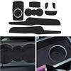 CDEFG Tappetino Antiscivolo Antipolvere Antigraffio Compatibile con Ford Fiesta mk7 VII 2008-2012 Tappetini in Gomma Portabicchieri per Interni Auto Accessori (Nero)
