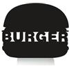 SECURIT - Lavagna Da Tavolo Silhouette Hamburger - Per Pennarelli A Gesso Liquido - Per Caffè, Ristoranti, Bar - Inserto Rimovibile - Base In Alluminio - 25x27,5x6cm - 1 Pennarello Bianco Incluso