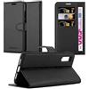 Cadorabo Custodia Libro per Huawei P20 in NERO CARBONE - con Vani di Carte, Funzione Stand e Chiusura Magnetica - Portafoglio Cover Case Wallet Book Etui Protezione