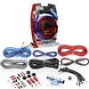 GK SOUND 1 kit cavi AUDIO SYSTEMS KIT10 rca 4 awg alimentazione per collegamento stereo amplificatore e altoparlanti con fusibile agu e porta fusibile, 1 kit