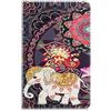 AIFILLE Custodia a Libro in Pelle PU per Samsung Tab A 10.5 2018 T590/T595 Flip Magnetica con Porta Carta Credito Funzione di Appoggio Elefante Mandala Retro Animali Cover Antiurto Protettiva Bumper