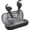 DEFUNC True Sport, auricolari in-ear True Wireless, Bluetooth 5.1, microfono ENC con cancellazione del rumore, custodia di ricarica rapida, controllo touch, impermeabile IPX5, punte multiple per