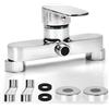 Apkezel Miscelatore Doccia, Miscelatore Doccia Esterno, Rubinetto Doccia con Cartuccia Ceramica, Miscelatore per Doccia Cromato con Bocca G ½, Miscelatore Monocomando a Parete