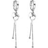 SLUYNZ 925 Argento Disco Penzolare Orecchini Speranza per le Donne Ragazze Aolescenti Moneta Speranza Orecchini Nappa