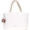 GABS BORSA DONNA RAFFAELLA M BULL CORDA SHINY SILVER BIANCO