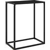 SKM Tavolo Consolle Nero 60x35x75 cm in Vetro Temperato (5,22kg) - 2804