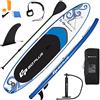 GOPLUS SUP Tavola Gonfiabile, Stand Up Paddle, 2 Size di M/L, Portata di 150/170kg, Pagaia Regolabile 160-210cm, Pompa e Zaino Inclusi, 325/335x76x16CM