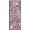 ELLE Decoration Kashmir - Tappeto orientale a pelo corto, look vintage, motivo orientale, classico, per soggiorno, sala da pranzo, corridoio o camera da letto, multicolore, 80 x 200 cm