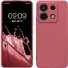 kwmobile Custodia Compatibile con Xiaomi Redmi Note 13 Pro 5G / Poco X6 5G Cover - Back Case per Smartphone in Silicone TPU - Protezione Gommata - rosa scuro