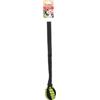 Flamingo Rofas Woven Pull Rope Dog Toy with Ball S Green/Black - 46 x 7 x 7 cm - Floating And with Elastic Handle