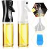 SupRovare 2 Pezzi Nebulizzatore Olio, Spruzzino Olio Per Friggitrice Aria, Nebulizzatore Olio D'oliva, 200ml Spruzzatore Olio Multifunzione Per Olio Per Cucina, Barbecue, Grigliate, Insalate