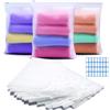 Pyroclasia 30 Pezzi Sacchetti Vestiti Viaggio 17x25cm Buste per Indumenti Sacchetti Plastica Richiudibili con Zip Sacchetti Per Vestiti Salvaspazio Da Viaggio Organizer Per Indumenti,Biancheria Intima,Scarpe