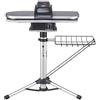 Speedypress Pressa da Stiro a Vapore Ferro Argento PSP202S di Speedypress con Telescopico Regolabile in Altezza Stirare da Tavolo Supporto (+ GRATIS Copriasse Extra e Fondo in Schiuma RRP 45 € + Altri Accessori)