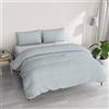 Italian Bed Linen Parure copripiumino ATHENA con sacco e federe stampati, CLARA ACQUA, Matrimoniale