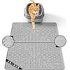 OHMO Alfombra Gatos Arenero de Silicona(60 * 40cm Paquete de 2), Impermeable y Antideslizante sin Bisfenol A (BPA), Fácil de Limpiar, No se Rasga, Sin Residuos de Olor