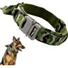 Ledeak Collare Tattico per Cani, Collare per Cane Regolabile con Maniglia di Comando, Collare Militare in Nylon con Fibbia in Metallo per Cani di Taglia Media e Grande Addestramento