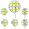 SCNNC Lampadina G4 LED 3W, AC/DC 12V-24V Non Dimmerabile 24 x 5730SMD 300LM Bianco Freddo 6000K, Equivalente Alogena 30W, Lampadina LED G4 12V per Illuminazione da Incasso, Armadio, Confezione da 6