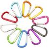 DTXLX 40 pezzi 47mm D-ring, lega di alluminio, alpinismo, anello di bloccaggio per outdoor, campeggio, pesca, camper, viaggi, viaggi con lo zaino