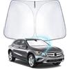 WEIPIN Parasole per Parabrezza Auto compatibile con Mer-cedes Ben-z GLA X156 2013-2019 2020, Parasole Pieghevole di Argento Anti UV per Mer-cedes X156 Accessori, Pieghevole e Portabile