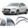 AC WOW 2x Deflettori D'Aria Compatibile con Audi A1 S1 2010 - 2018 MK1 3 Porte Tipo 8X Antiturbo Per Auto Vetro Acrilico Anti Vento Guardia di Pioggia Sole Neve Qualità premium PMMA