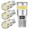 OBOLED T10 W5W LED Lampadina CANBUS 12V 501 194 168 24 LEDs per Auto Luce di Posizione Interne Mappa Plafoniera Cupola Cortesia Targa Luci 6500K Bianco 4 Pezzi