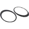 KYYET Nero Lucido Driver & Passeggero Fari Laterali Anello di trim Cornice Cornice Compatibile con Mini Cooper 2007-2014 R56 R56 R57 R58 R59
