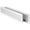 La Ventilazione PT489B Griglia di Ventilazione in Plastica Rettangolare 480x98 mm Telescopica, Bianco