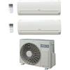 Hitachi Condizionatore Climatizzatore Hitachi Dual Split Inverter Dodai R32 9000+9000 Con RAM-53NE2F Wi-Fi Optional