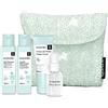 Suavinex Beauty Case da Viaggio in Stoffa - Kit idea regalo neonato con 4 prodotti - Baby Cologne, Lozione Idratante, Crema Cambio Pannolino e Shampoo - Azzurro