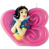 Disney Princess Pegaso Giochi, Candelina principesse numero 3, Biancaneve, per torta