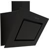 Respekta Cappa aspirante senza testa/Cappa inclinata di 90 cm/Alloggiamento in acciaio inox nero/Funzione di scarico dell'aria e ricircolo / CH42090BSA / A / 42-62 dB