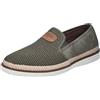 Rieker B2366, Mocassino Uomo, Verde, 44 EU