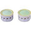 Cornat TECWS608 Inserto M22/M24 per risparmio idrico fino al 50%, con guarnizione, adatto per aeratore standard grigio in plastica interna, ugello miscelatore, argento