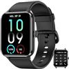 IOWODO Smartwatch Uomo Donna con Effettua o Risposta Chiamate,Orologio Fitness con Monitor del SpO2/Sonno,24H Cardiofrequenzimetro,Orologi Sportivo,Smart Watch Contapassi Android iOS