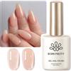 BORN PRETTY 15ML Smalto Semipermanente Gelatina di Cristallo Nude LED Gel UV Smalto Soak Off Unghie Gel Nude Trasparente Nail Art