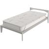 Italian Bed Linen Topper VIOLET sfoderabile con fodera thermocontrol, Singolo 80x190cm