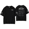 DHSPKN Stray Kids 5 Star Album Merch T Shirt Felix Jisung Hyunjin Minho Bangchan Changbin Concerti Tee Unisex Top, Nero-01, S