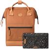 Cabaïa Zaino Impermeabile 23L - Sistema MOLLE e Design Trendy per Uomo e Donna - Nylon Resistente, Comfort Imbottito - Ideale per Viaggi, Scuola, Lavoro - Marrone