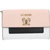 Love Moschino Borsa donna Love tracolla clutch bianco/nero/nude BS23MO82 JC4311 Piccola