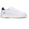 D.A.T.E. - COURT CALF Sneaker uomo bianca/nera in pelle