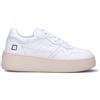 D.A.T.E. Sneaker donna bianca in pelle