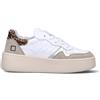 D.A.T.E. Sneaker donna bianca/beige in pelle