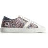 D.A.T.E. DATE Sneaker donna bianca/multicolor in pelle e glitter