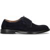DOUCAL'S Stringata uomo blu in suede