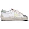 GOLDEN GOOSE HI STAR Sneaker donna bianca/gialla/verde in pelle