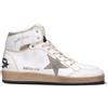 GOLDEN GOOSE SKY-STAR Sneaker uomo bianca/grigia in pelle