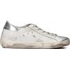 GOLDEN GOOSE Sneaker donna bianca/argento/oro in pelle